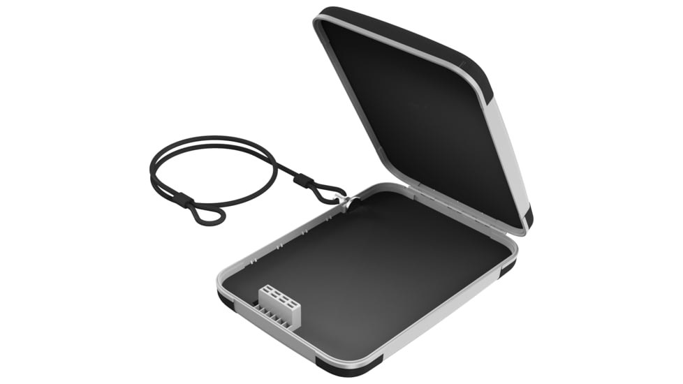 Hornady TrekLite Lock Box, TSA Combination Lock, Polycarbonate Construction, Black and Gray, 95262