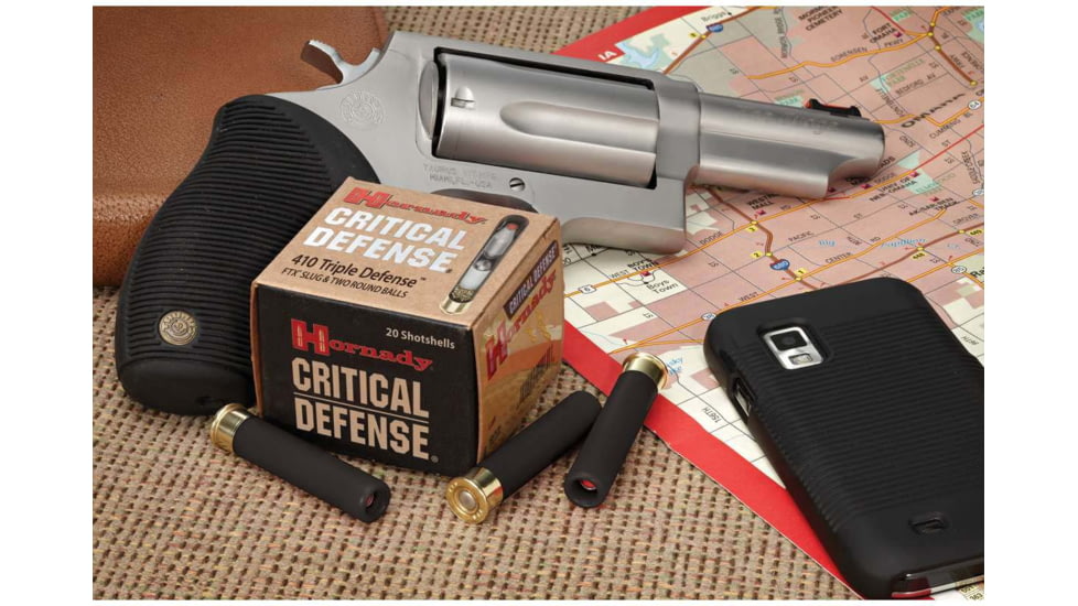 Hornady Triple Defense, .410 Gauge, 2 1/2 in, Centerfire Shotgun Slugs Ammo, 20 Rounds, 86238
