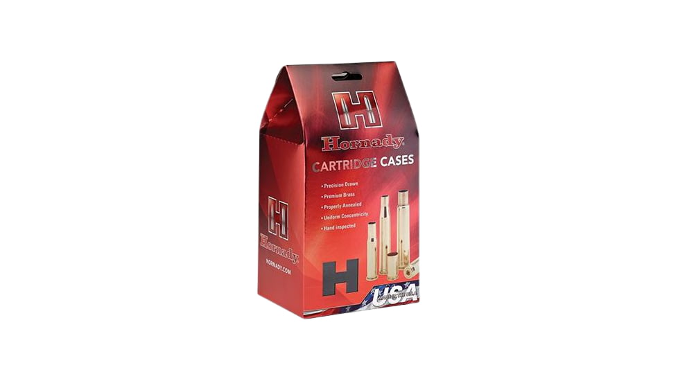 Hornady Unprimed Brass Handgun Cartridge Cases .38 Super Comp 200/ct, 8734