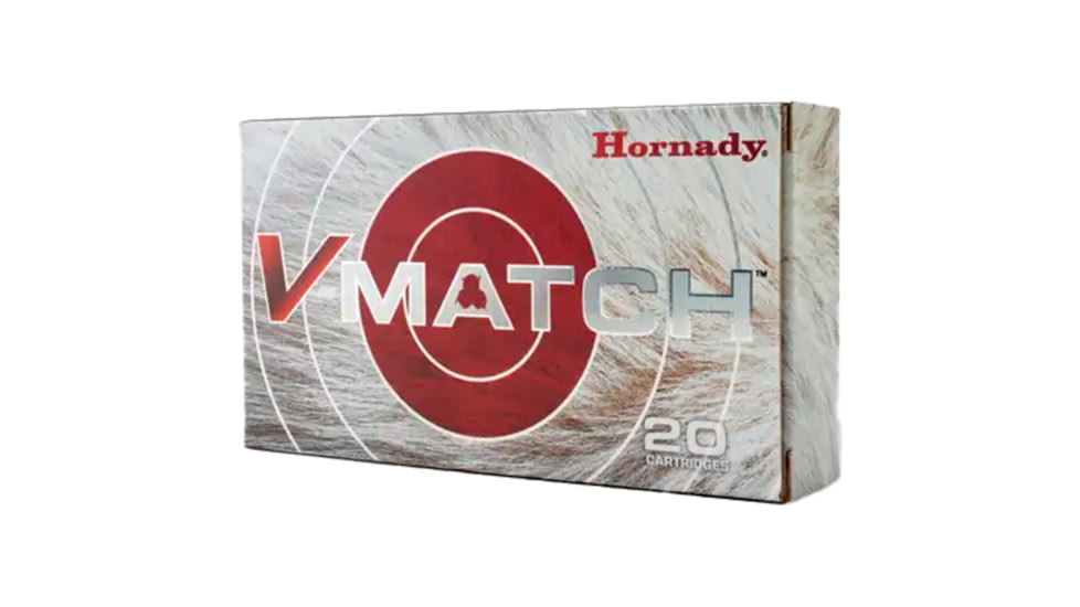 Hornady V-Match 6.5 Creedmoor 100 Grain Polymer Tipped Rifle Ammo, 20 Rounds, 81504