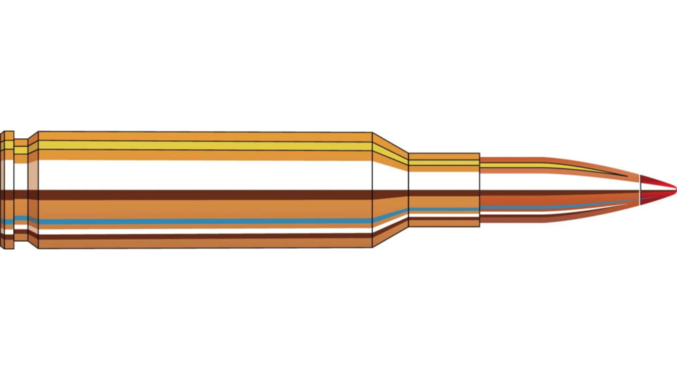 Hornady Varmint Express 6.5mm Creedmoor 95 grain V-MAX Brass Cased Centerfire Rifle Ammo, 20 Rounds, 81481