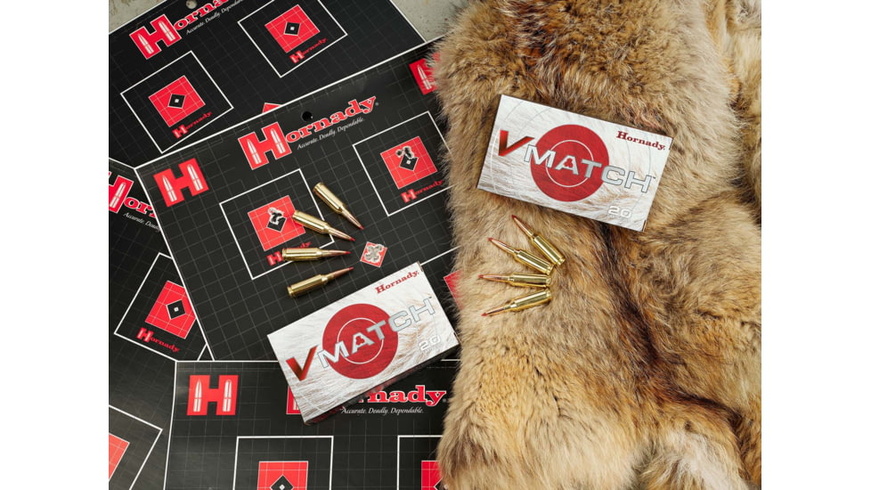 Hornady Vintage Match 6.5 Grainendel 100 Grain Eld-Vt Brass Cased Rifle Ammo, 20 Rounds, 81521