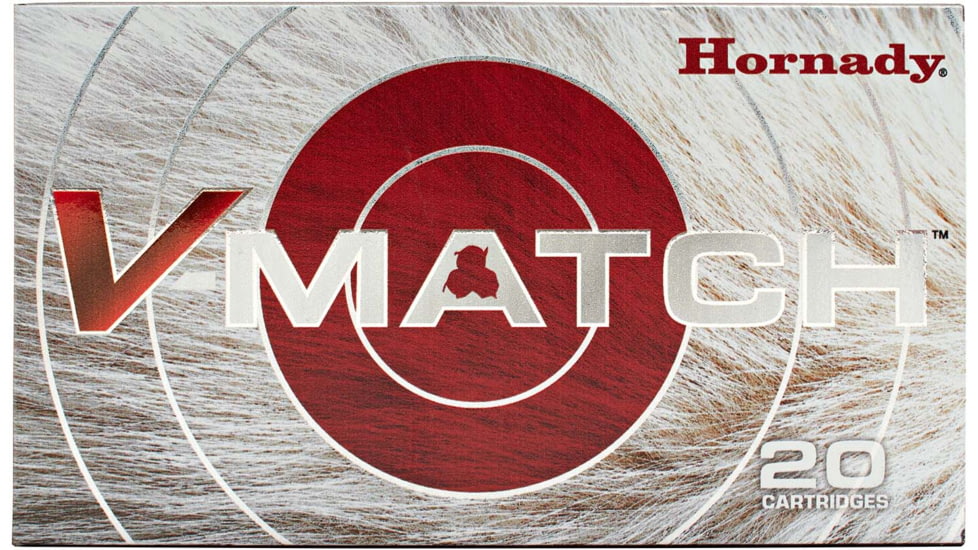 Hornady Vintage Match 6MM ARC 80 Grain Eld-Vt Brass Cased Rifle Ammo, 20 Rounds, 81603