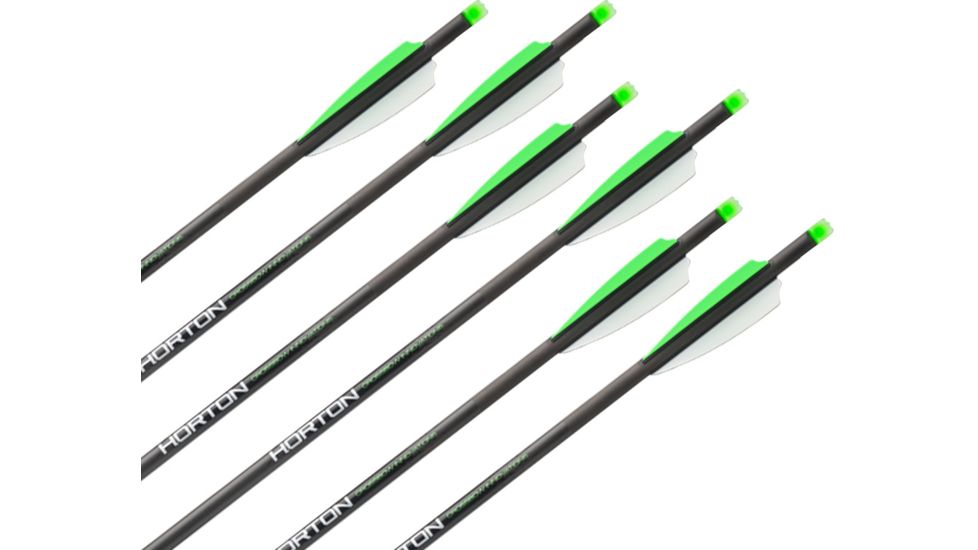 Horton Archery Omni Brite 2.0 Lighted Carbon 20 in  Arrows, Pack of 6 HEA-728.6