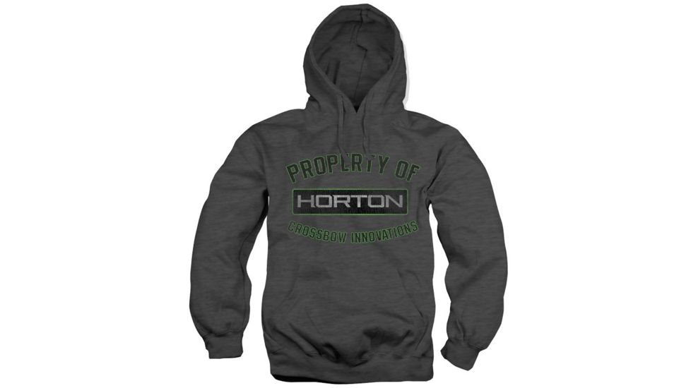 Horton Archery Property of hooded sweatshirt - Charcoal, XX-Large HCA-67915-XXL