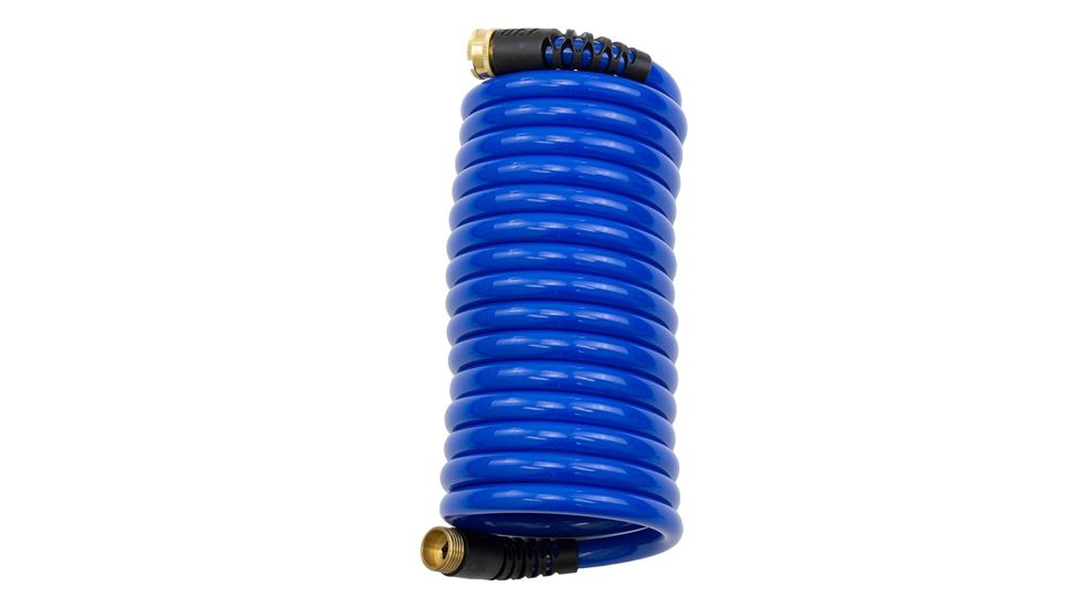 HoseCoil Blue Self Coiling Hose w/Flex Relief 15' 32195