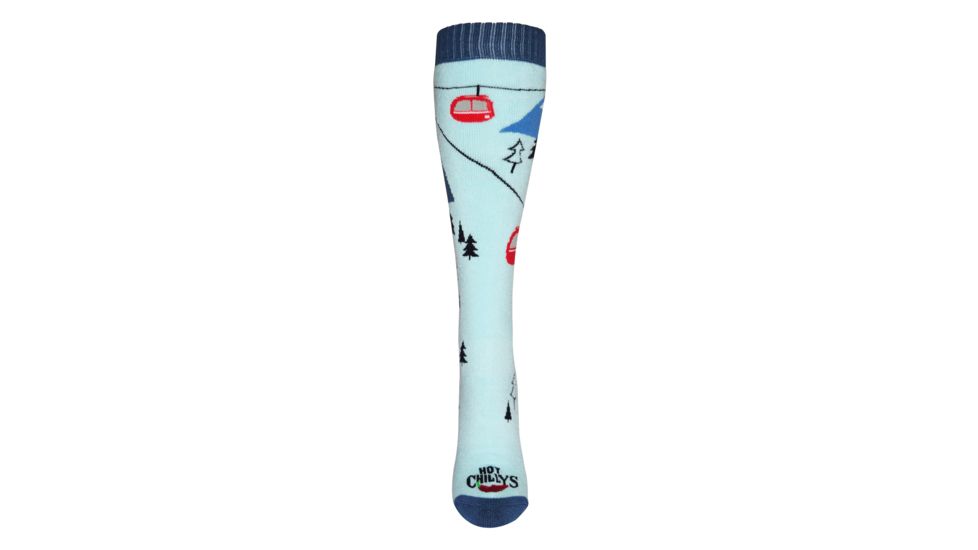 Hot Chillys Gondola Mid Volume Sock - Womens, Gondola/Blue, Medium, HC2852P-575-M