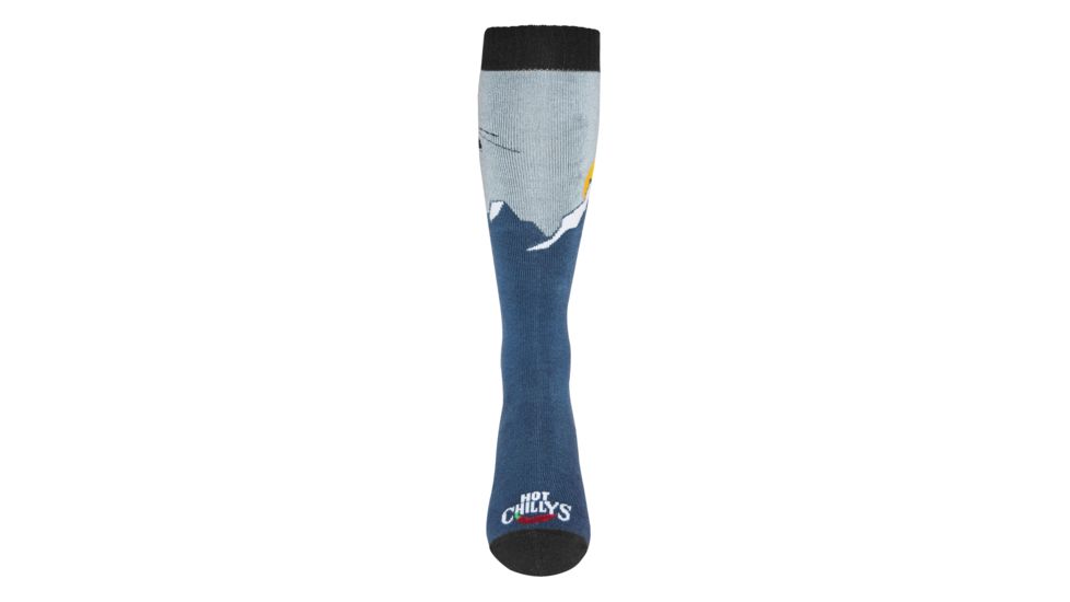 Hot Chillys Heli Mid Volume Sock - Mens, Heli/Blue, Medium, HC2851P-295-M