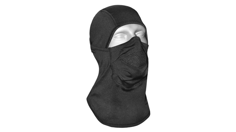 Hot Chillys Micro Elite Chamois Convertibl Bala with Mask, Black, S/M HC6127-Black-S/M
