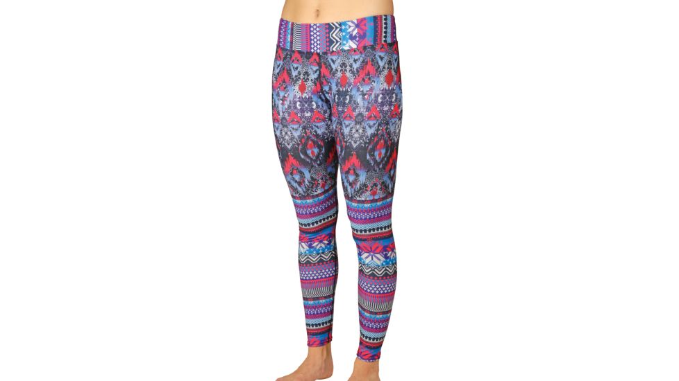 Hot Chillys Micro Elite Chamois Printed Tight - Womens, Fusion, Large, HC9928P-175-L