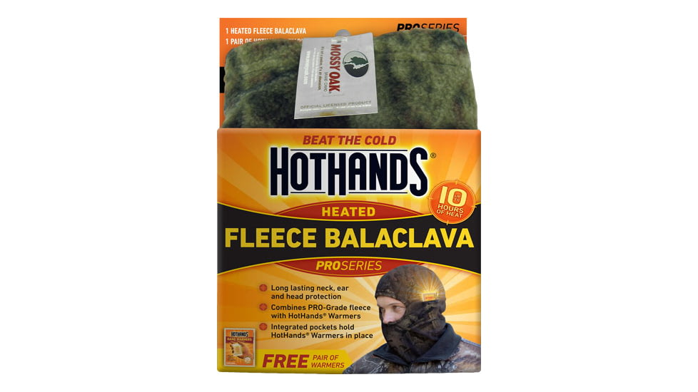 Hot Hands Hothands Heated Balaclava Mossy Oak Bu W/free Pck Warmrs