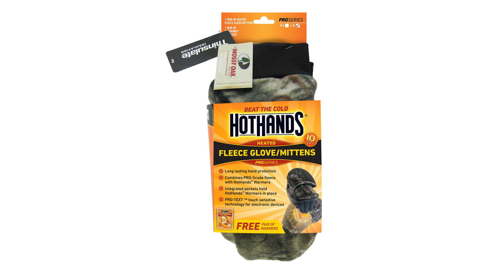 Hot Hands Hothands Heated Glove/mitten Mobu W/free Pair Of Wrmrs M/l
