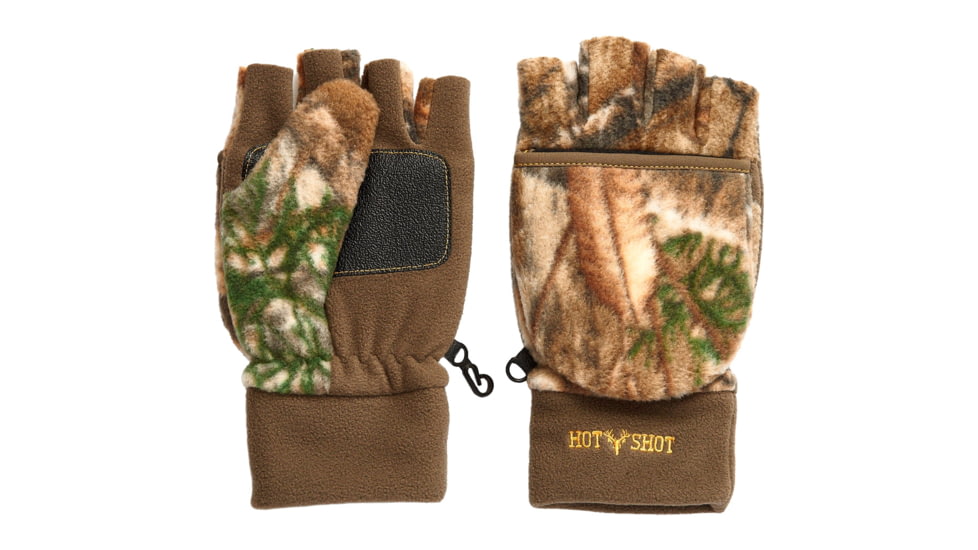 Hot Shot Bulls-eye Pop-Top Mittens, Realtree Edge, Medium, 1409483