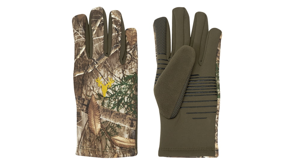 Hot Shot HF1 Hawktail Fleece Tech Touch Gloves - Men's, Realtree Edge, Large, 0E154CL