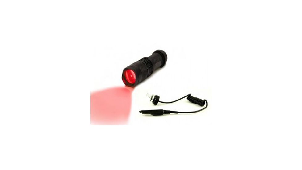 Hot Shot Tactical HSPRMINI Single Mode Red Predator Light with Zoom, Black HSPRMINI