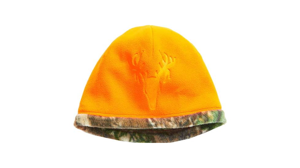 Hot Shot Youth Casual Beanie Debossed Fleece Blaze Rted Os