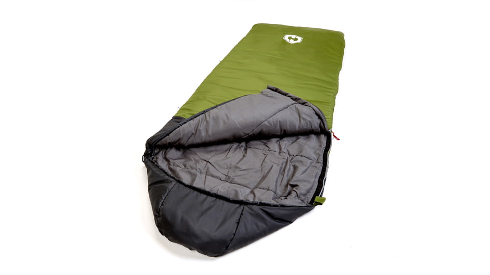 Hotcore R-300 Sleeping Bag, Green, 90in x 34in, R-300
