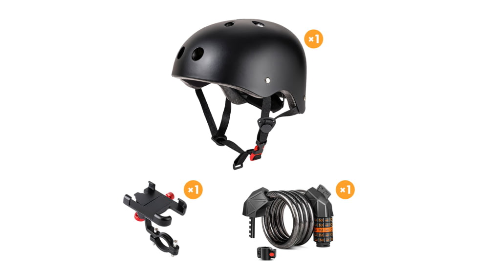 Hovsco HOVSCOTM Helmet + Mobile Phone Holder + Lock Set, 161-ADY61-J1023
