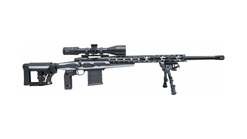 Howa Flag Chassis MDT W/Bipod Bolt Action Rifle, 308 Win/7.62x51 NATO, 24in Barrel