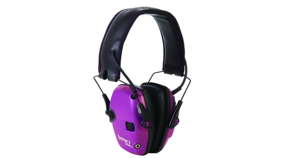 Howard Leight Impact Sport Sound Amplification Electronic Earmuff, Pink R-02523