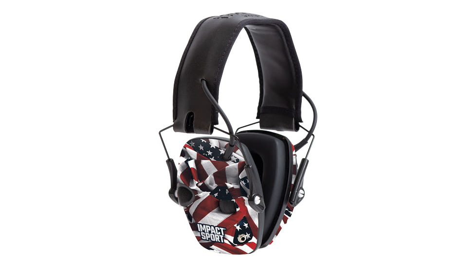 Howard Leight Impact Sport One Nation Flag Elec Muff Nr22