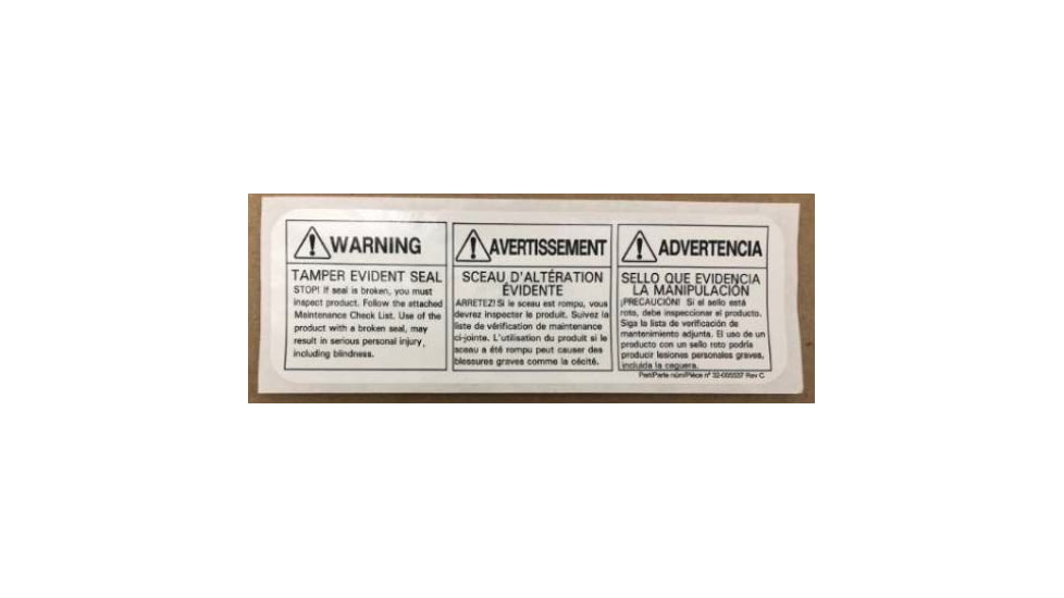Howard Leight Fendall Pure Flow 1000/ Fendall 2000 Tamper Seal, 32-001017-0000