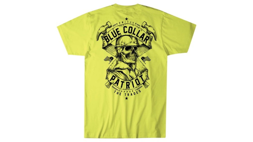 HOWITZER Blue Collar Strong S/S Tee - Mens, Safety Yellow, Large, CV7099-SAFY-L