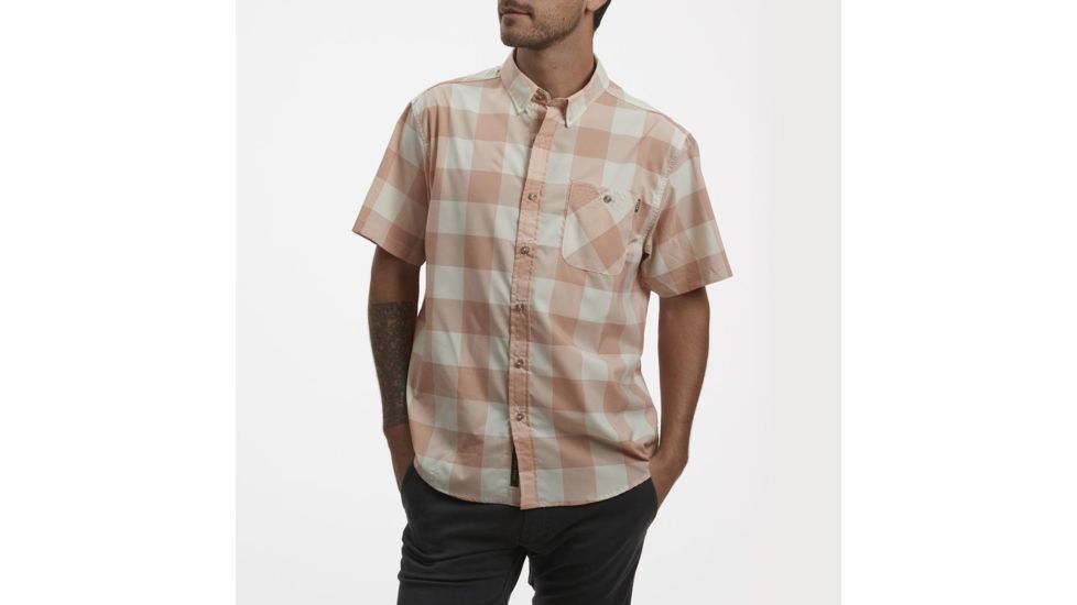 Howler Brothers Airwave Shirt - Mens, Garcia Gingham/Coral Mist, S, 126320S-MGC-S