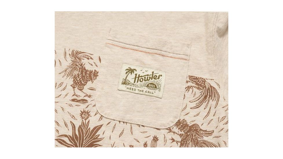 Howler Brothers Classic Pocket Tee - Mens, Gallos Stripe / Bone, Medium, 110219S-GSB-M