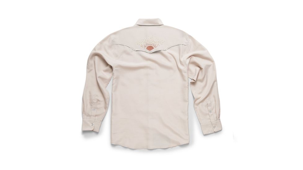 Howler Brothers Crosscut Deluxe Shirt - Mens, Riverbed Oxford / Rising Sun, Small, 125819F-RSR-S