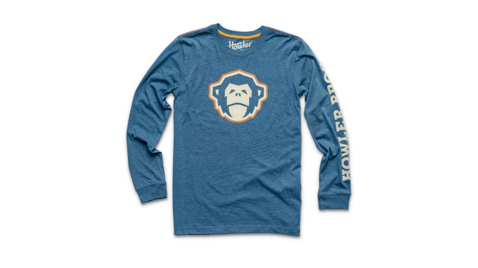 Howler Brothers El Mono Longsleeve T-Shirt - Mens, Mid Blue, Medium, 111219F-EMN-M