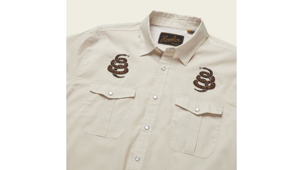 Howler Brothers Gaucho Snapshirt - Mens, Riverbed Oxford/Cottonmouth, L, 120720S-OWO-L
