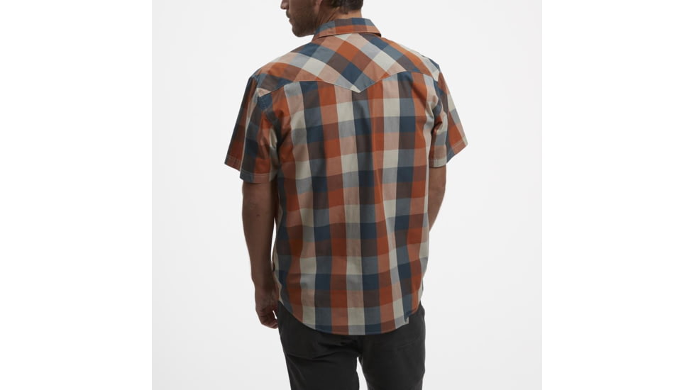 Howler Brothers H Bar B Snapshirt - Mens, Alpine Plaid/Light Blue / Dijon, L, 122220S-WPM-L