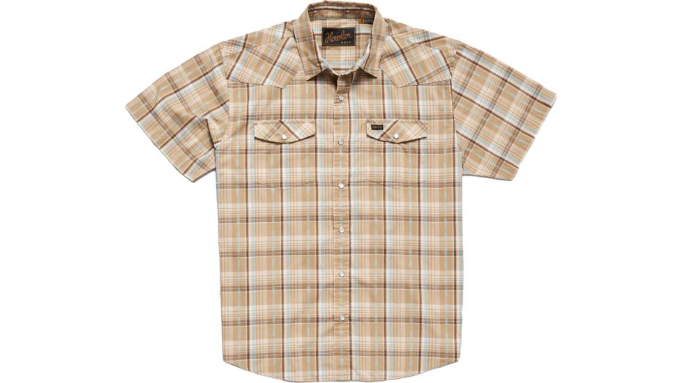 Howler Brothers H Bar B Snapshirt - Mens, Brooks Plaid /Fawn Tan, Extra Large, 122219S-BPT-XL