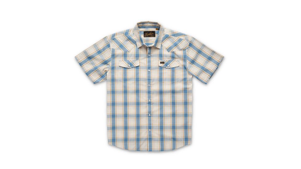 Howler Brothers H Bar B Snapshirt - Mens, Chapman Plaid/ Vintage White &amp; Blue, Medium, 122219F-CBW-M