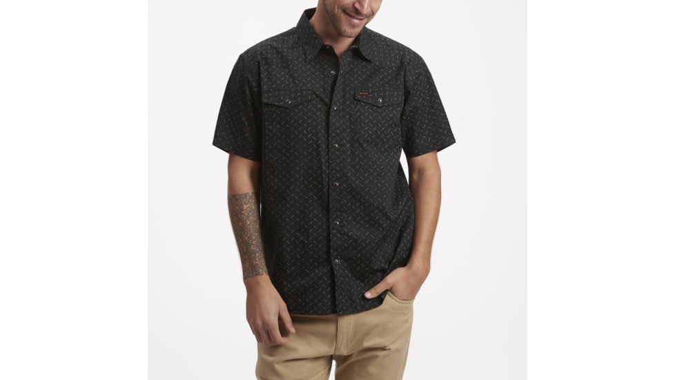 Howler Brothers H Bar B Snapshirt - Mens, Ellipsis Print/Licorice, S, 122220S-DPB-S