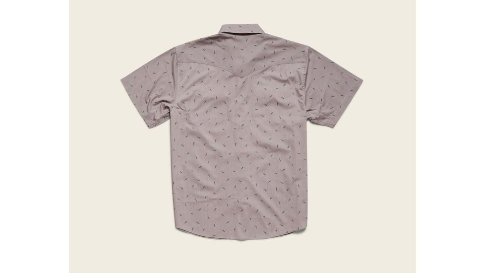 Howler Brothers H Bar B Snapshirt - Mens, Falling Feathers Print / Dove Grey, Extra Large, 122219S-FFG-XL