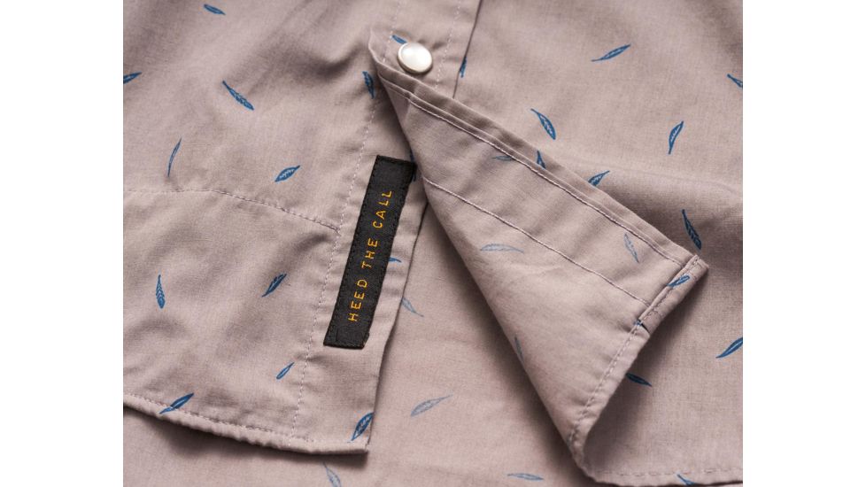 Howler Brothers H Bar B Snapshirt - Mens, Falling Feathers Print / Dove Grey, Extra Large, 122219S-FFG-XL