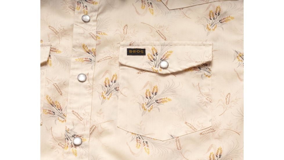 Howler Brothers H Bar B Snapshirt - Mens, Grainfields Print / Cereal, Large, 122219S-GPC-L