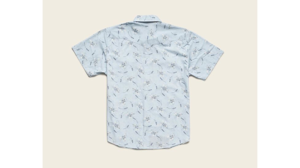 Howler Brothers H Bar B Snapshirt - Mens, Grainfields Print / Shower Blue, 2XL, 122219S-GFB-XXL