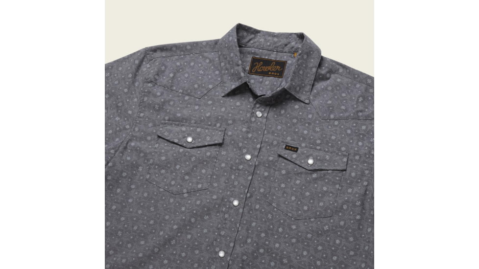 Howler Brothers H Bar B Snapshirt - Mens, Little Agave Print/Night Blue Oxford, M, 122220S-SFB-M