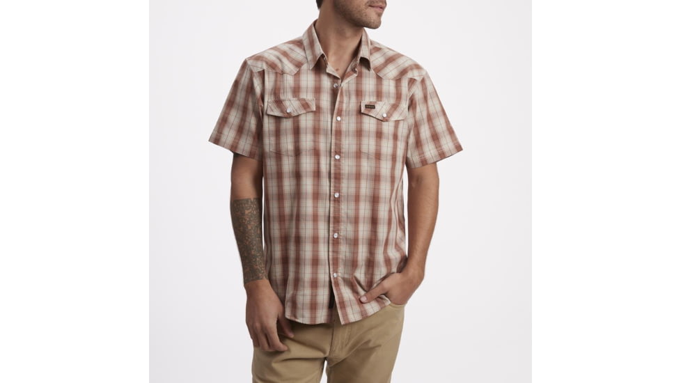 Howler Brothers H Bar B Snapshirt - Mens, Neches Plaid/River Blue, L, 122220S-NPS-L