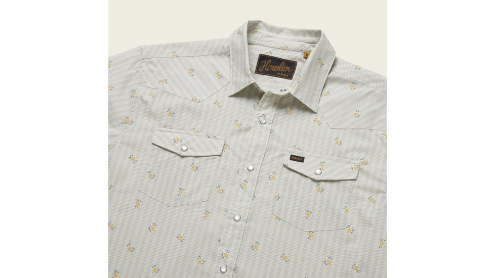 Howler Brothers H Bar B Snapshirt - Mens, Vintage Grid Floral/Medium White, L, 122220S-GFW-L
