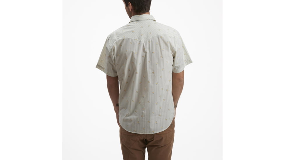 Howler Brothers H Bar B Snapshirt - Mens, Vintage Grid Floral/Medium White, L, 122220S-GFW-L