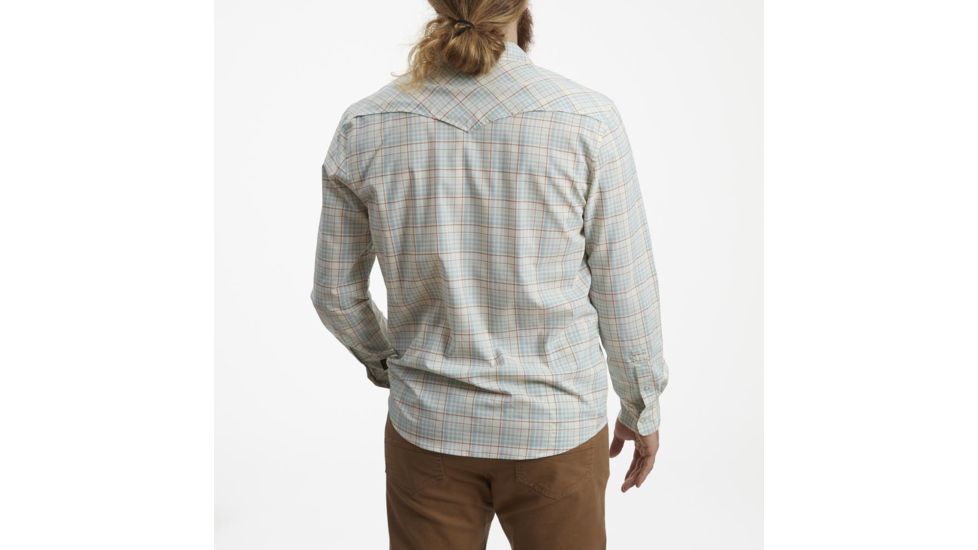 Howler Brothers H Bar B Tech Long Sleeve Shirt - Mens, Bolan Plaid/Lazy Blue, S, 125520S-BPW-S