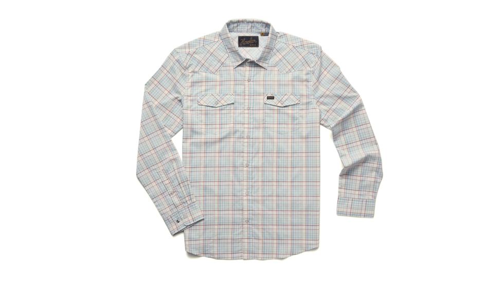 Howler Brothers H Bar B Tech Long Sleeve Shirt - Mens, Bolan Plaid/Lazy Blue, S, 125520S-BPW-S