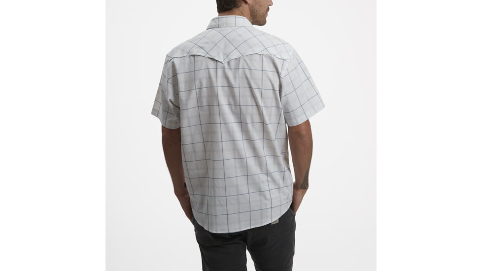 Howler Brothers H Bar B Tech Shirt - Mens, Portella Plaid/Eggshell, M, 123320S-MPW-M