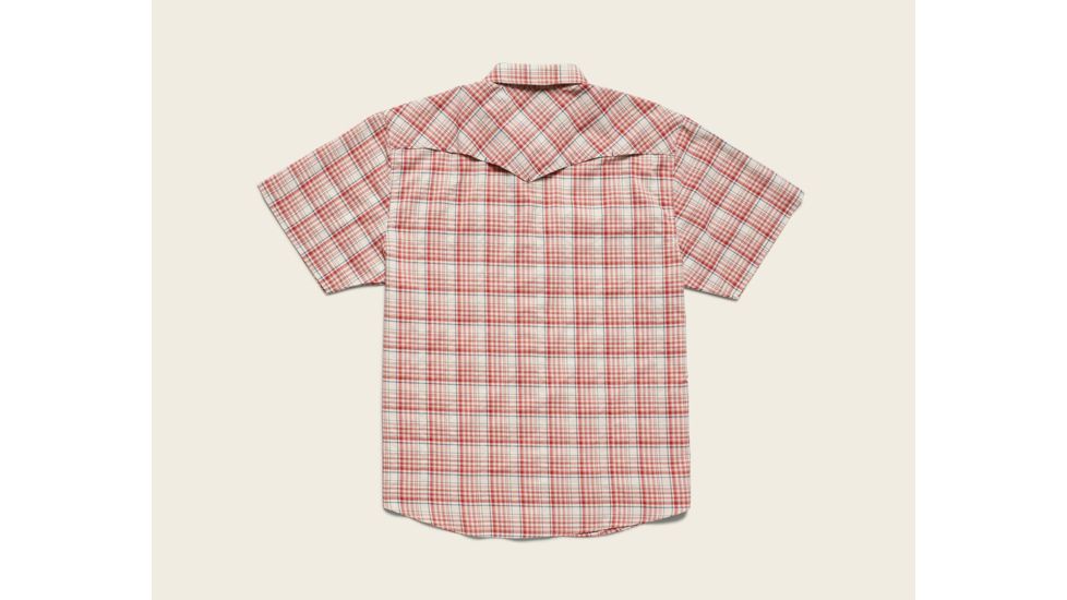 Howler Brothers H Bar B Tech Shirt - Mens, Salvo Plaid / Mars Red, Medium, 123319S-SPR-M