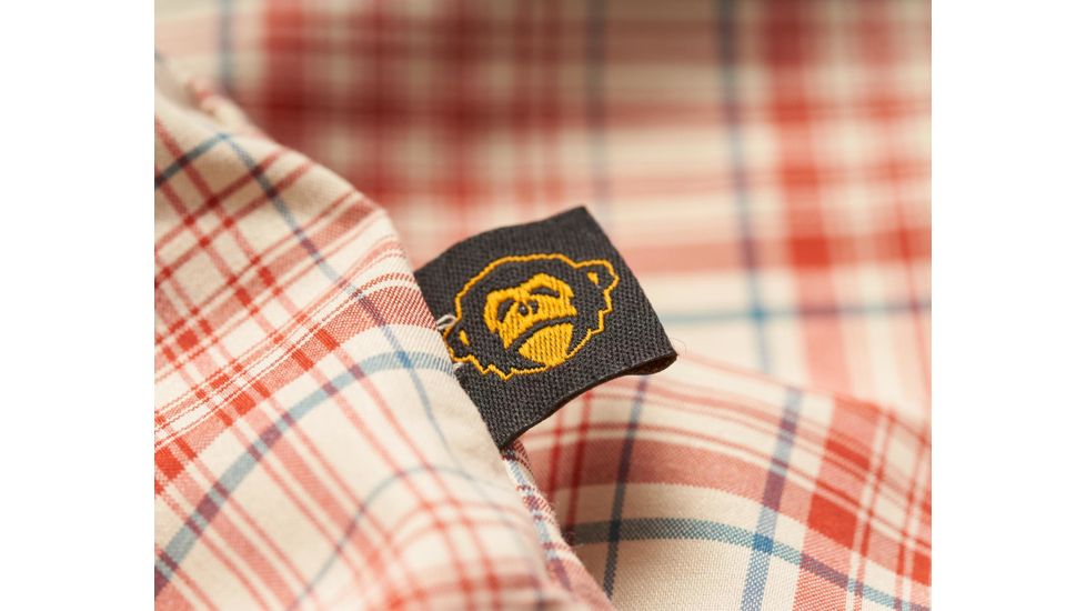 Howler Brothers H Bar B Tech Shirt - Mens, Salvo Plaid / Mars Red, Medium, 123319S-SPR-M