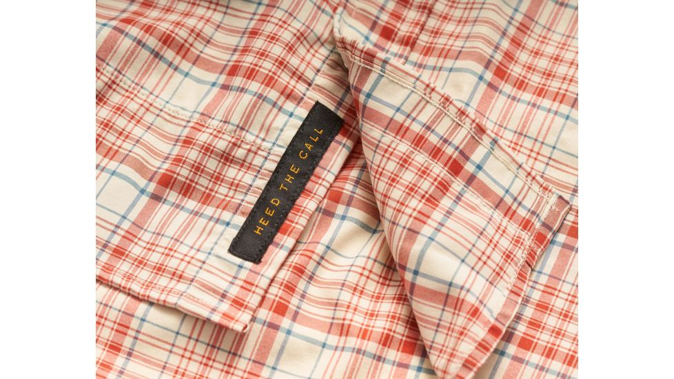 Howler Brothers H Bar B Tech Shirt - Mens, Salvo Plaid / Mars Red, Medium, 123319S-SPR-M